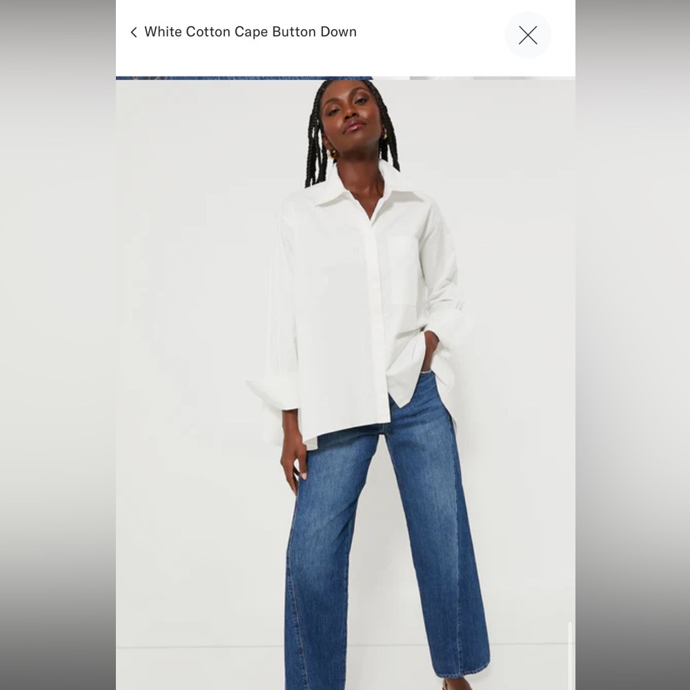 Tuckernuck White Button-down top NWT